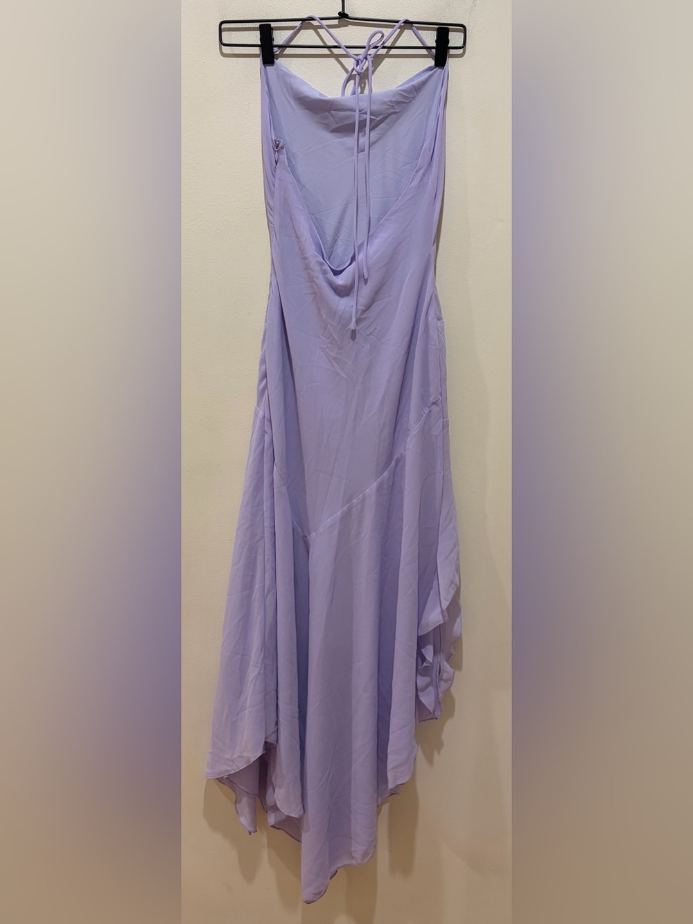 NWT Peppermayo Sunmi Asymmetric Cowl Midi Dress in Lavender Purple - Size XXS - Picture 2 of 10